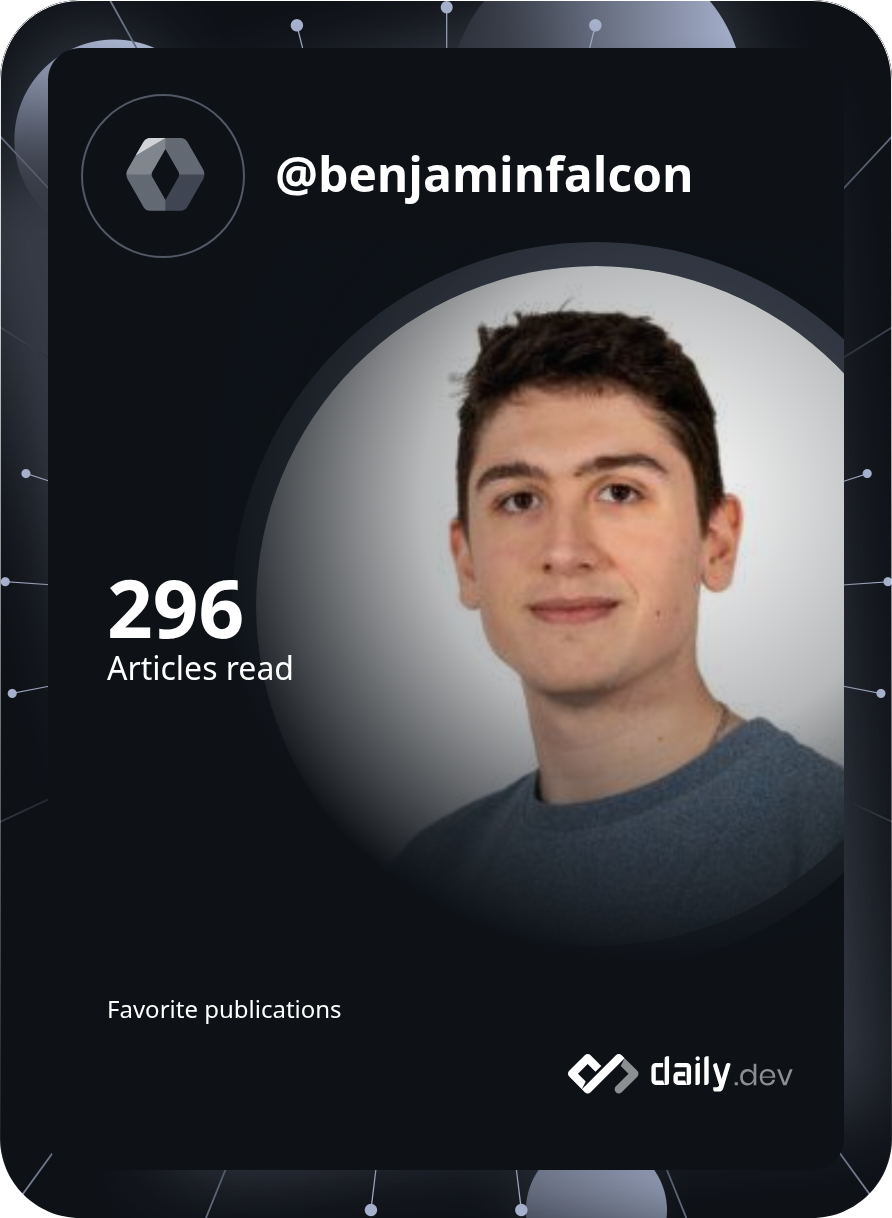 Trolais Benjamin's Dev Card