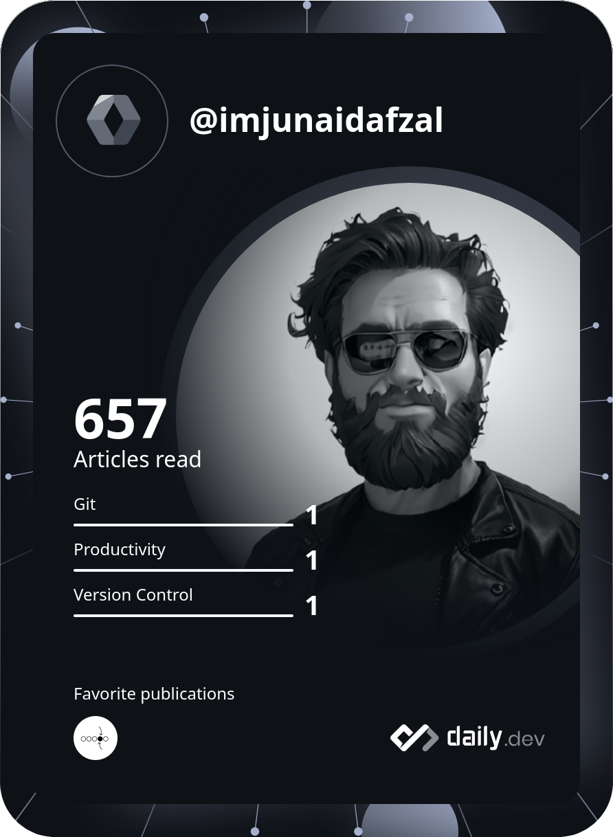 Junaid Afzal's Dev Card