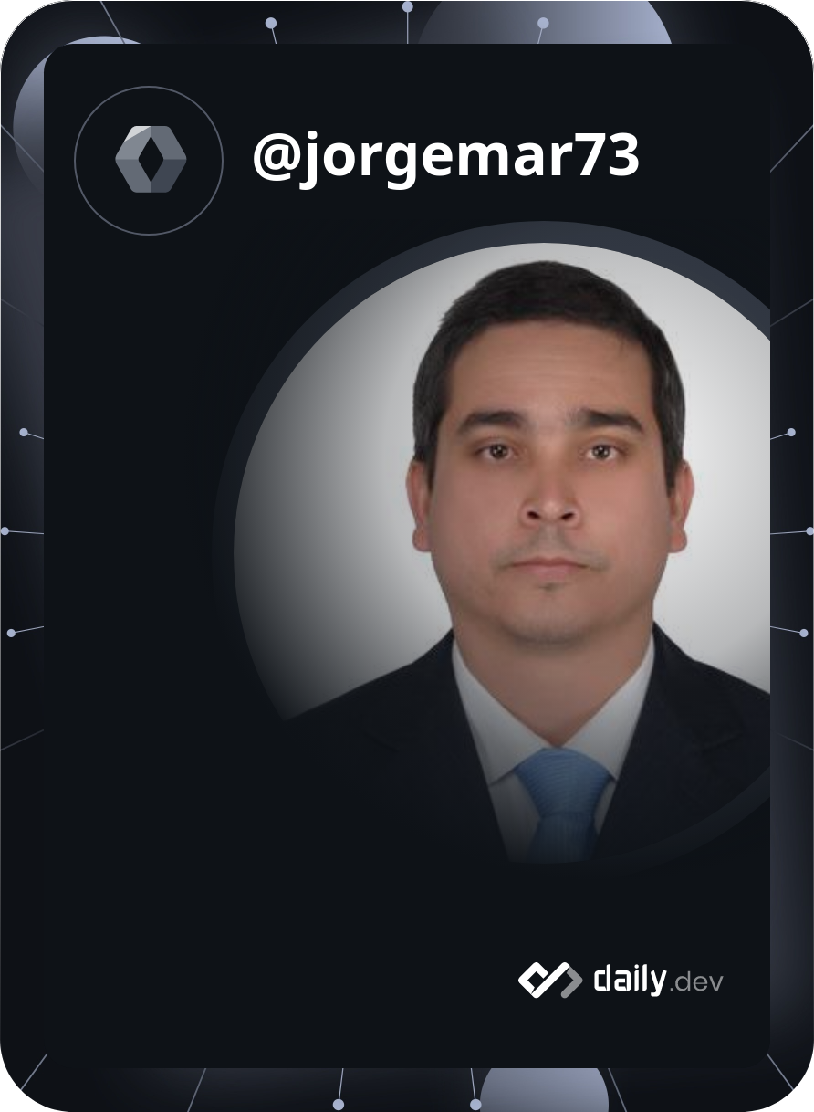 Jorge Martinez's Dev Card