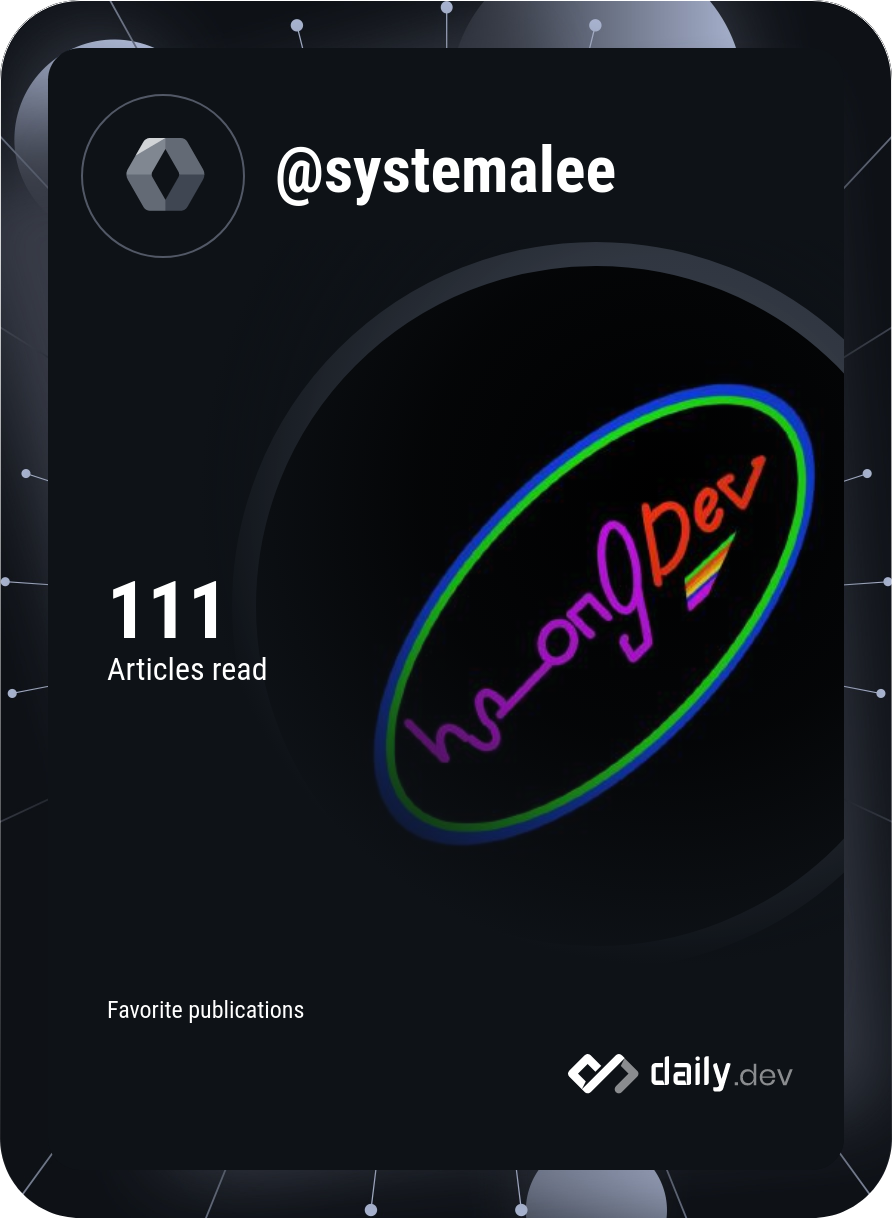 Leedonghun's Dev Card