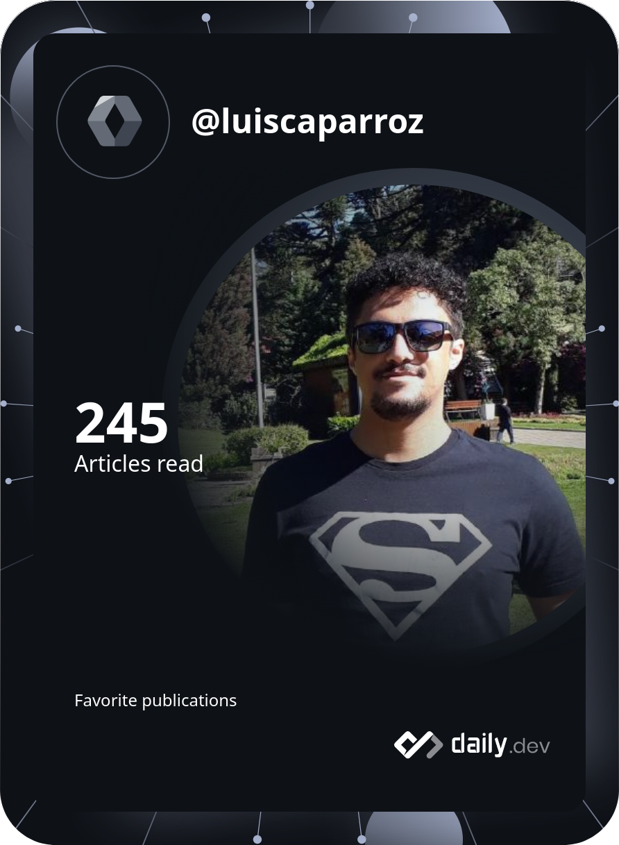 Luis Caparroz Santos's Dev Card