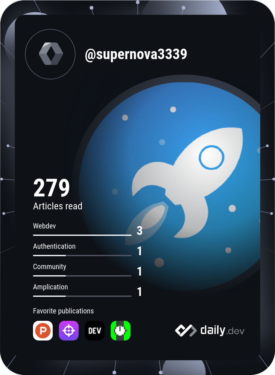 SuperDev's Dev Card