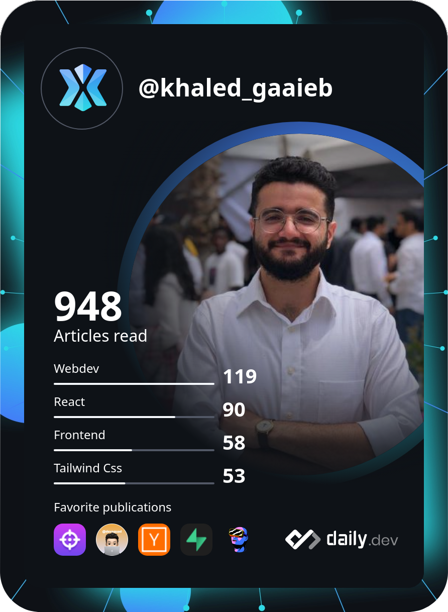 Khaled Gaaieb's Dev Card