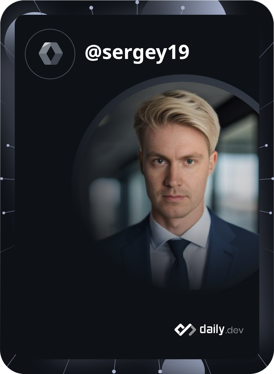 Sergey's Dev Card
