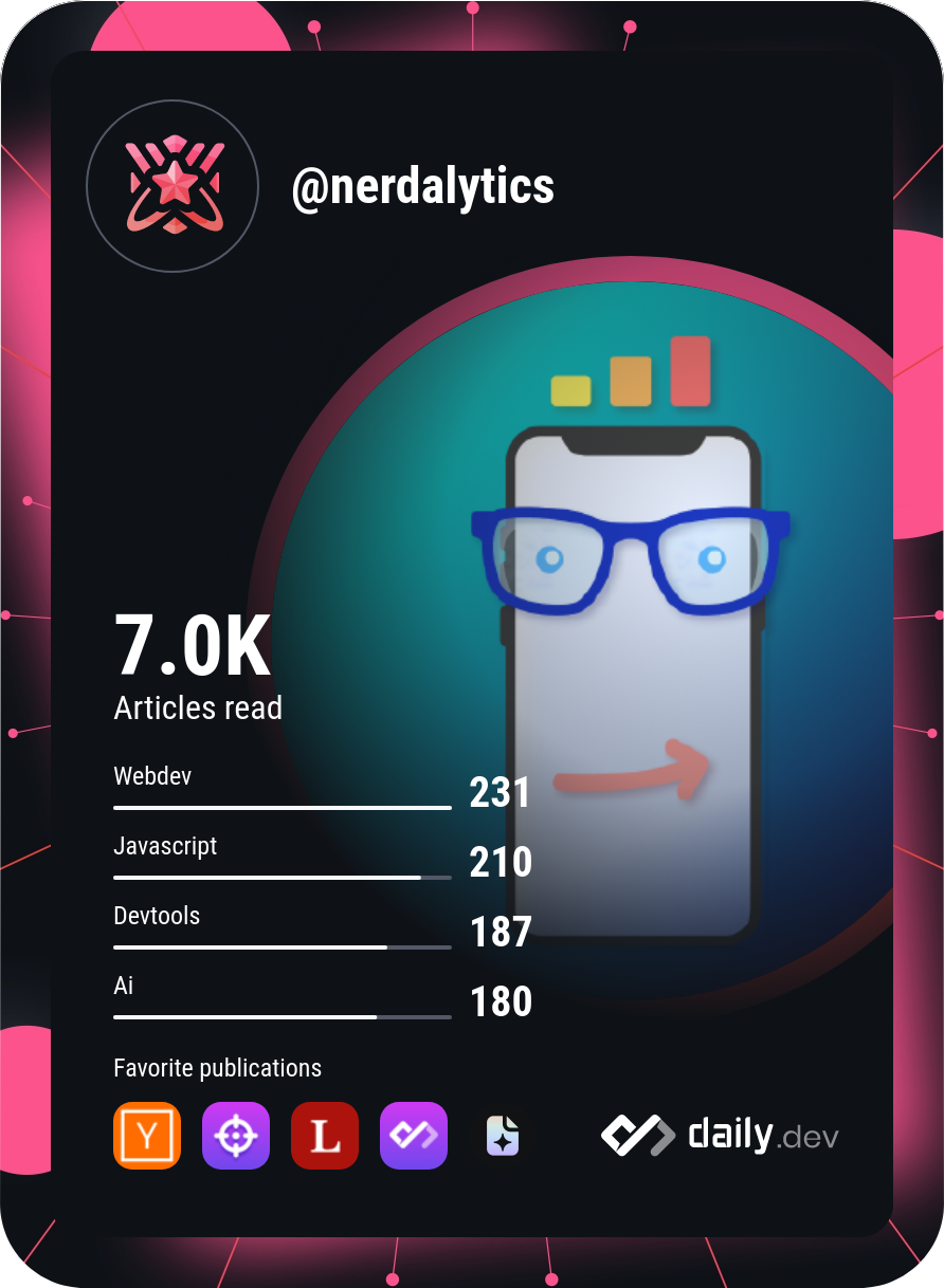 nerdalytics's Dev Card