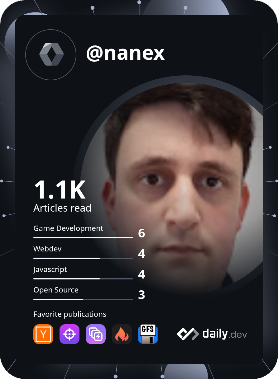 Alexandre Hernandez's Dev Card