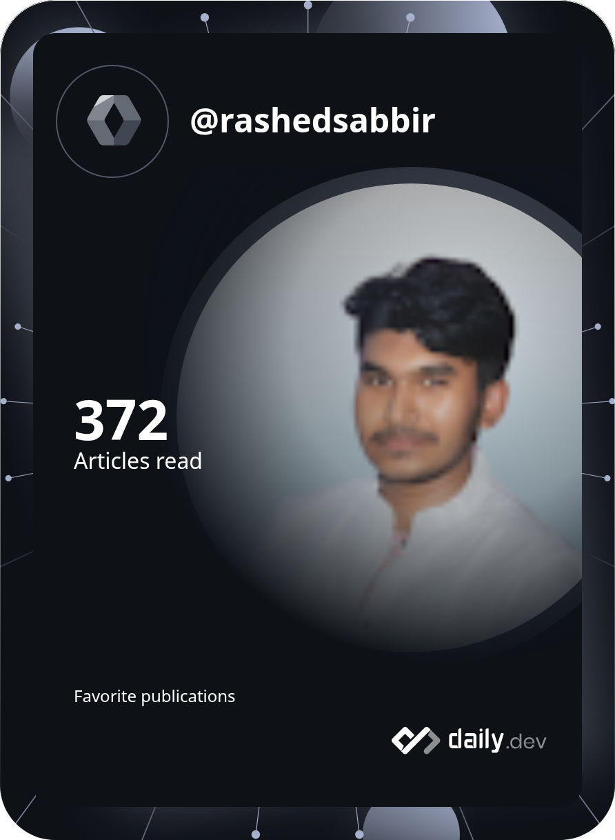 Rashedul Hassan Sabbir's Dev Card