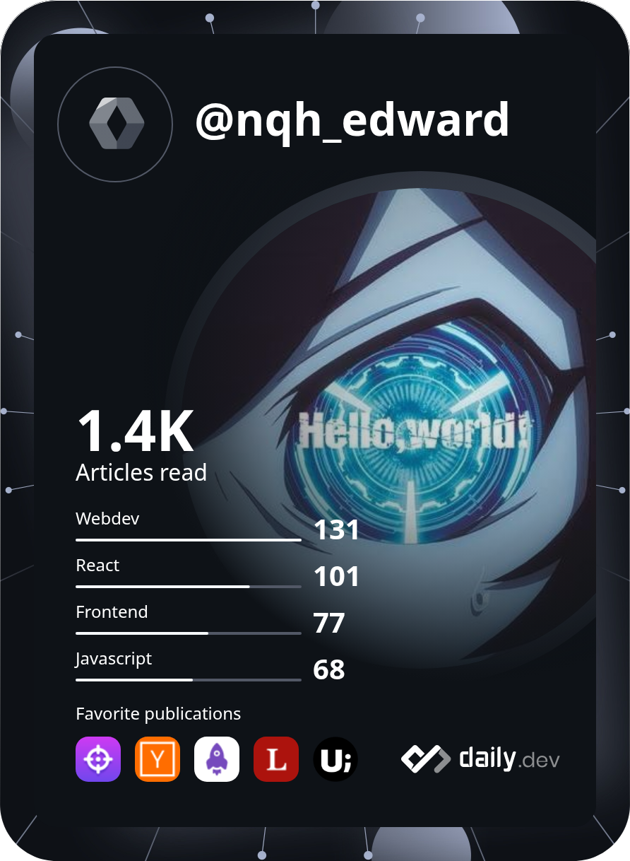 Huy Nguyen (Edward)'s Dev Card