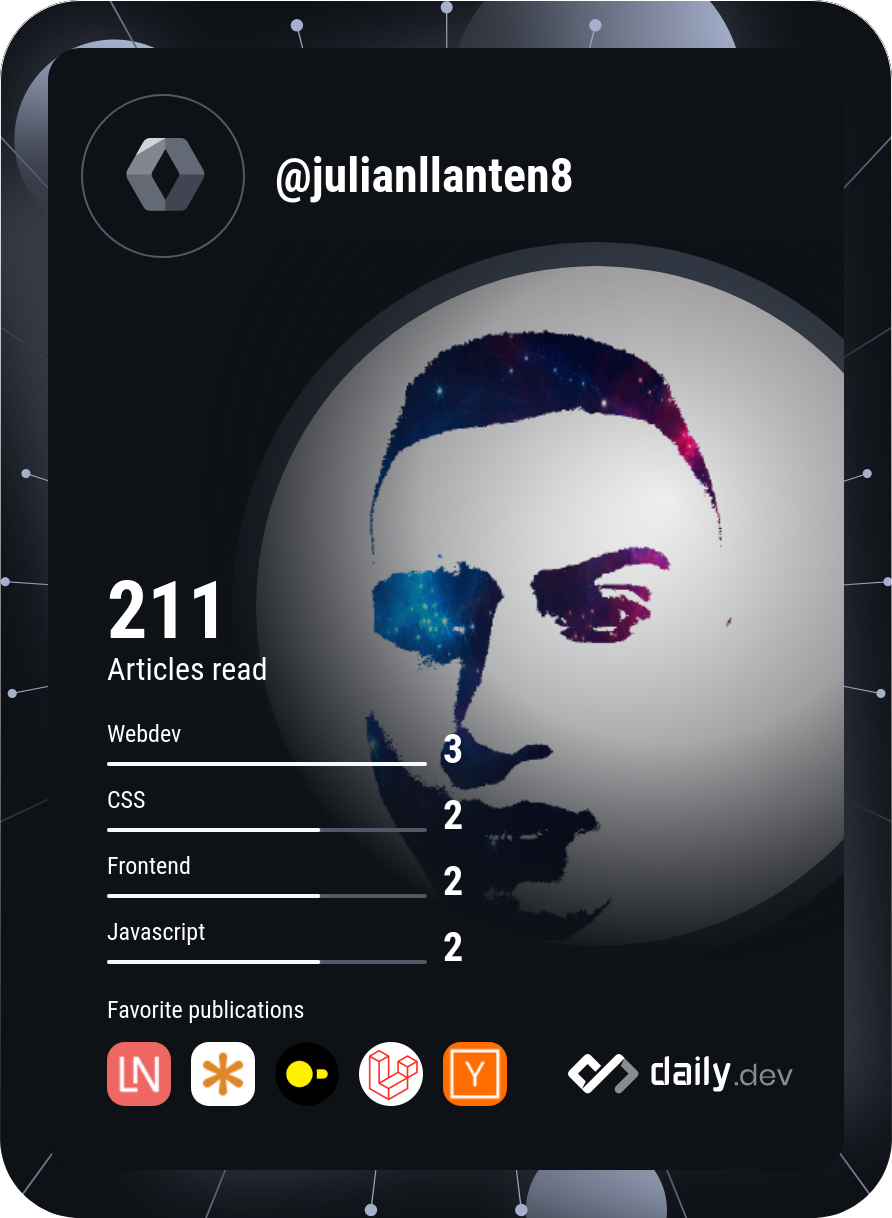 Julian Llanten's Dev Card