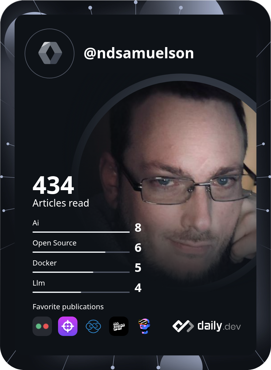 Nic Samuelson's Dev Card