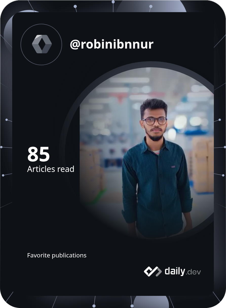 MD. ROBIN's Dev Card