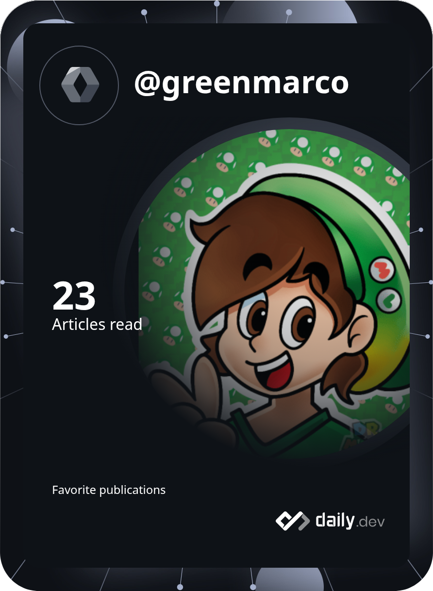 GreenMarco's Dev Card