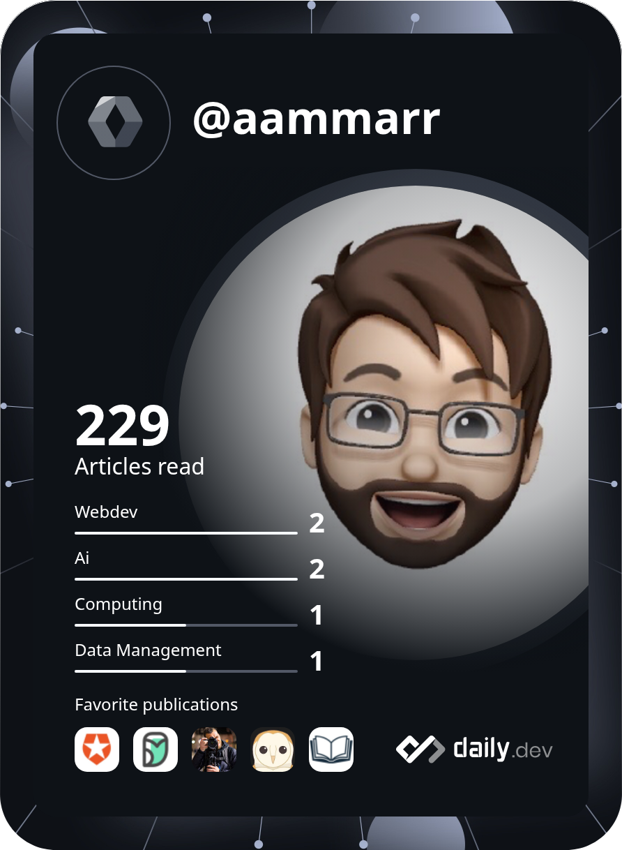 Ammar Ahmed's Dev Card