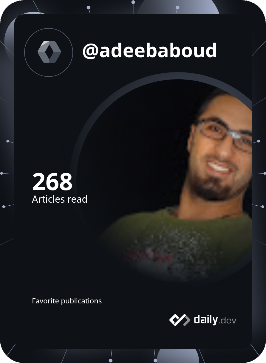 Adeeb Aboud's Dev Card