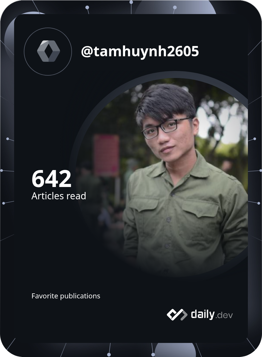 Huỳnh Thanh Tâm's Dev Card