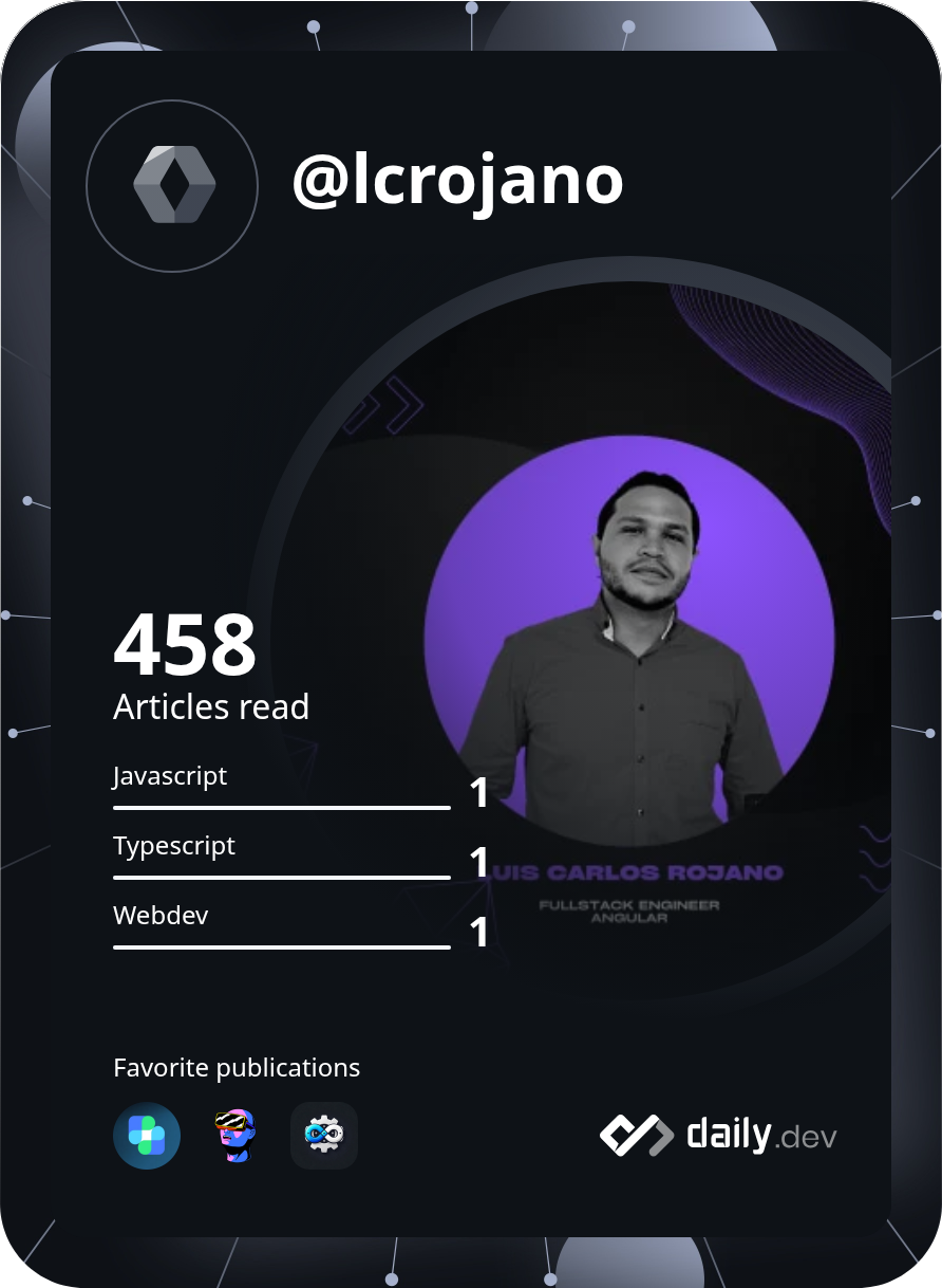 luis carlos rojano's Dev Card
