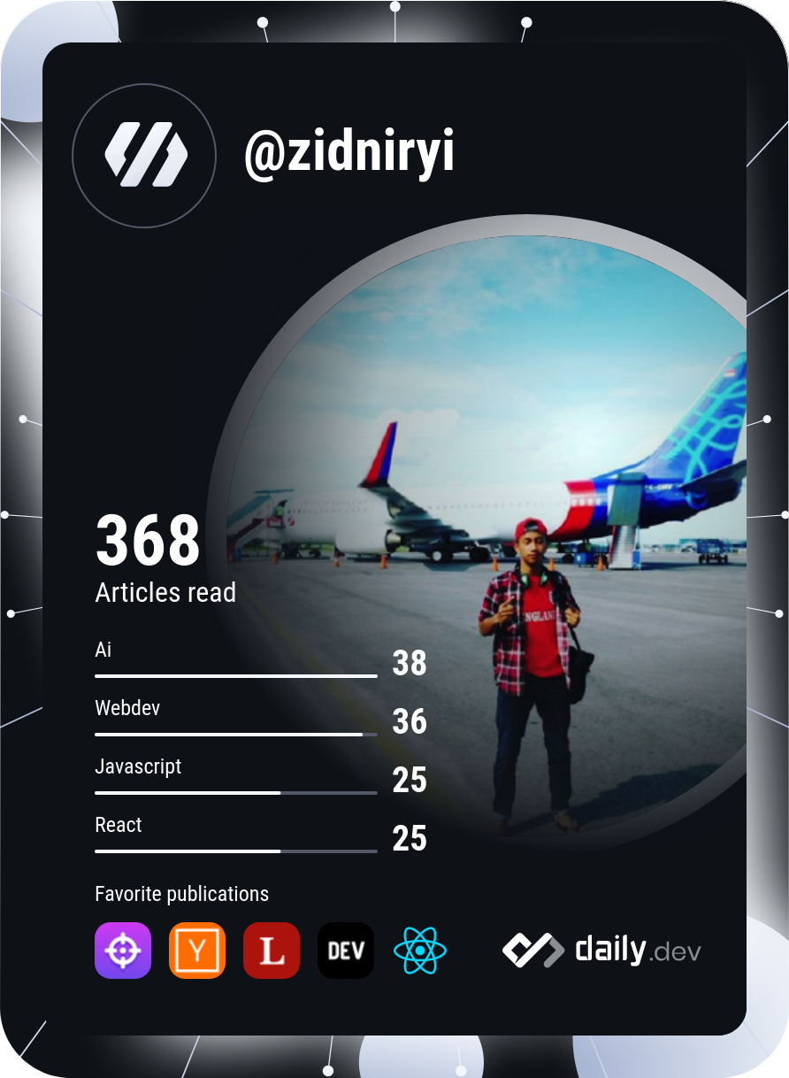 zidniryi's Dev Card
