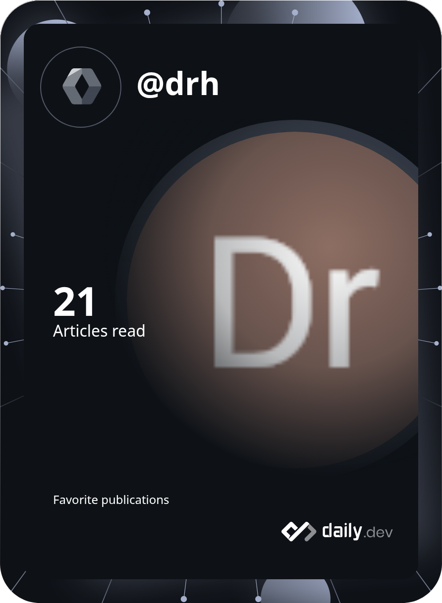 Dr H's Dev Card