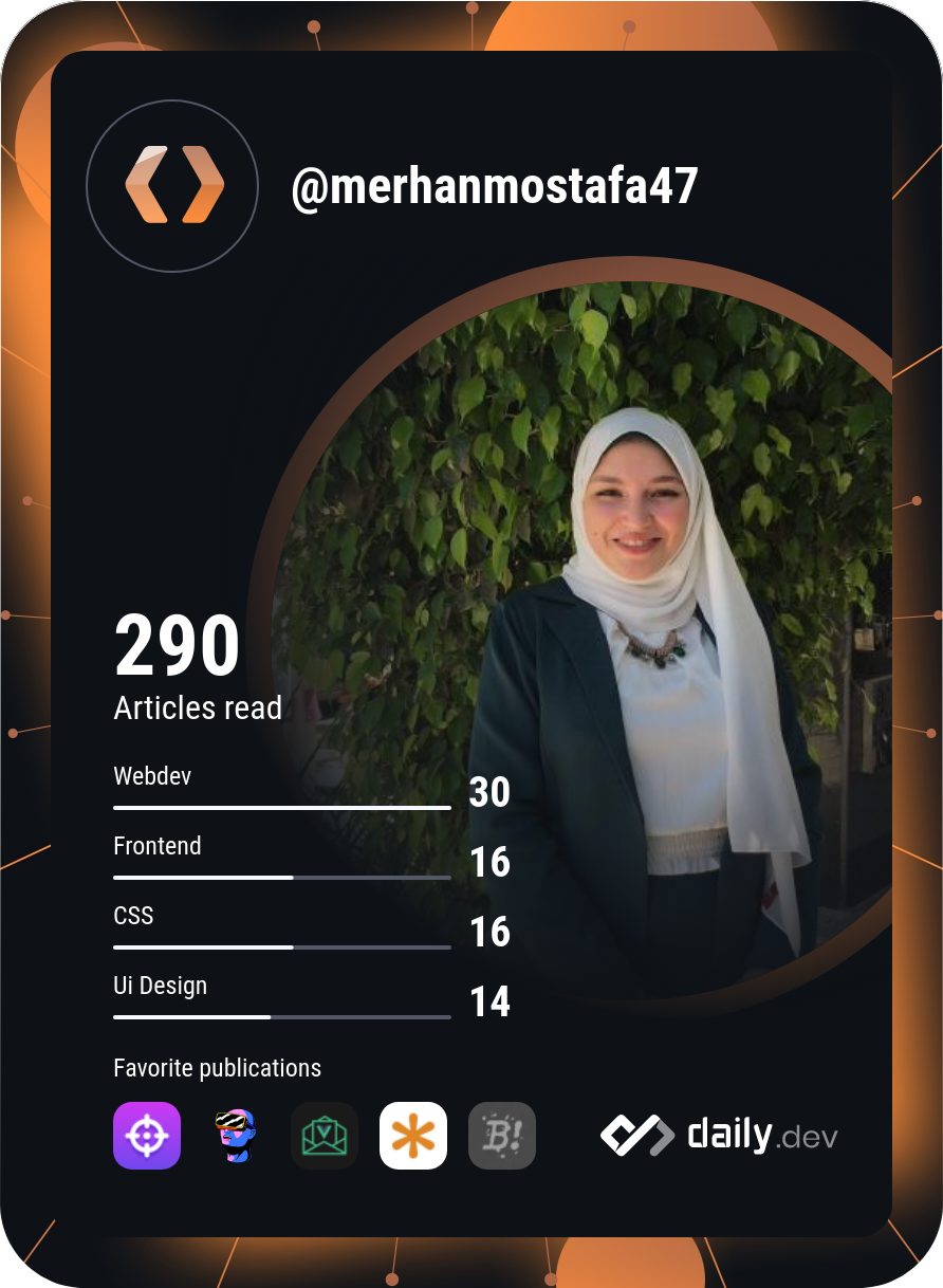 Merhan Mostafa's Dev Card