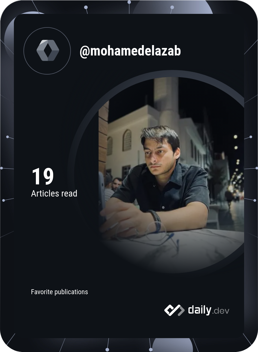 Mohamed Elazab's Dev Card