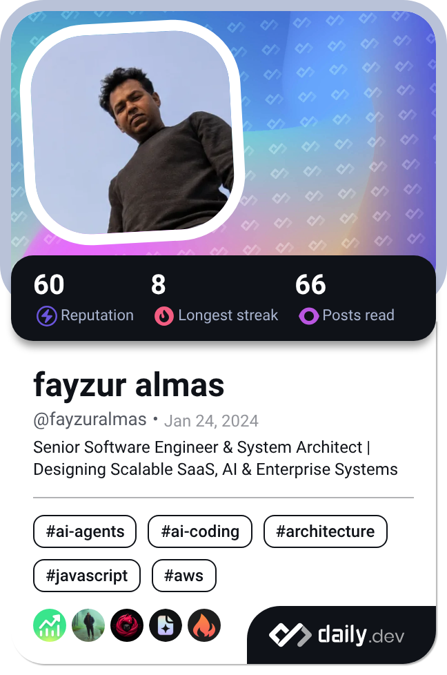 fayzur almas's Dev Card