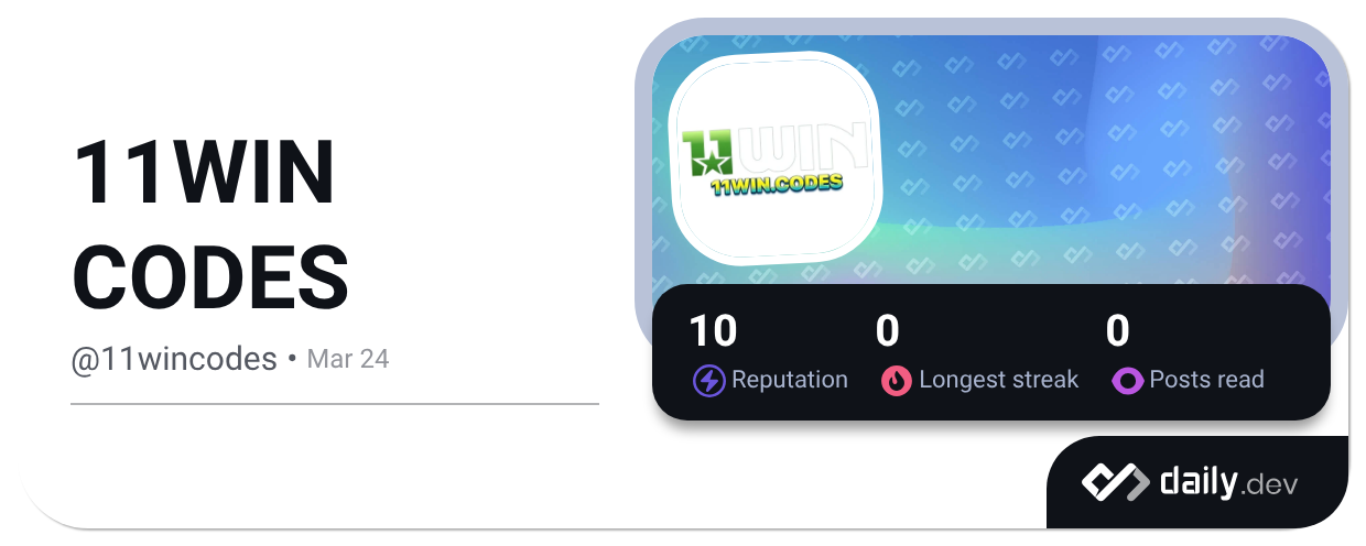Winning Code 11WIN CODES (@11wincodes) | daily.dev