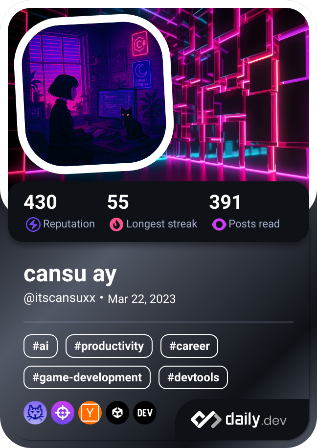 cansu ay's Dev Card