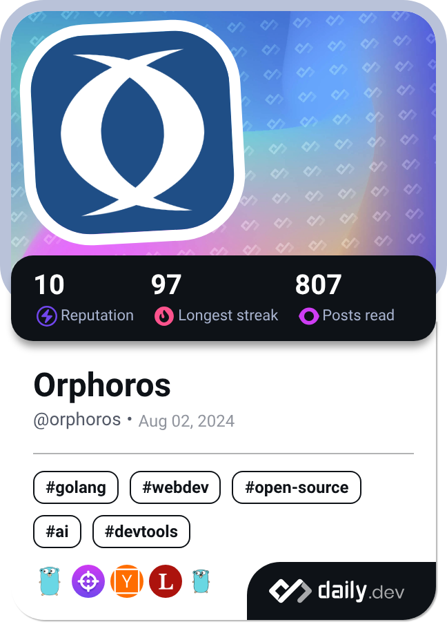 Orphoros's Dev Card