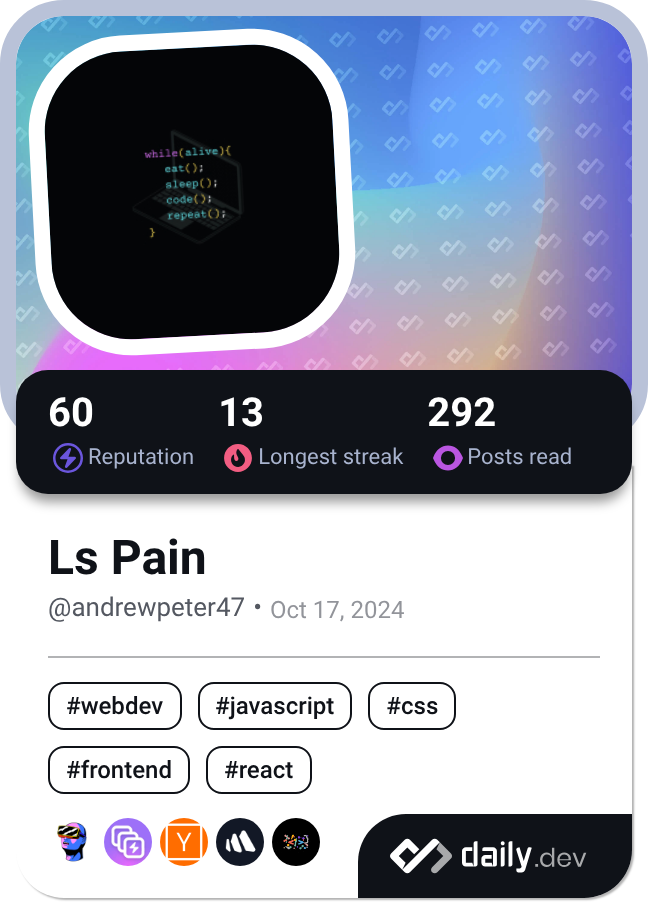 Ls Pain's Dev Card