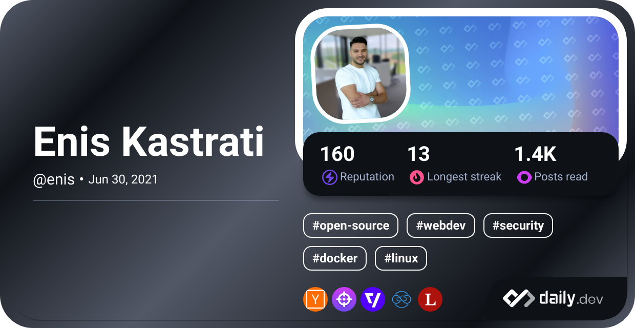 Enis Kastrati's Dev Card