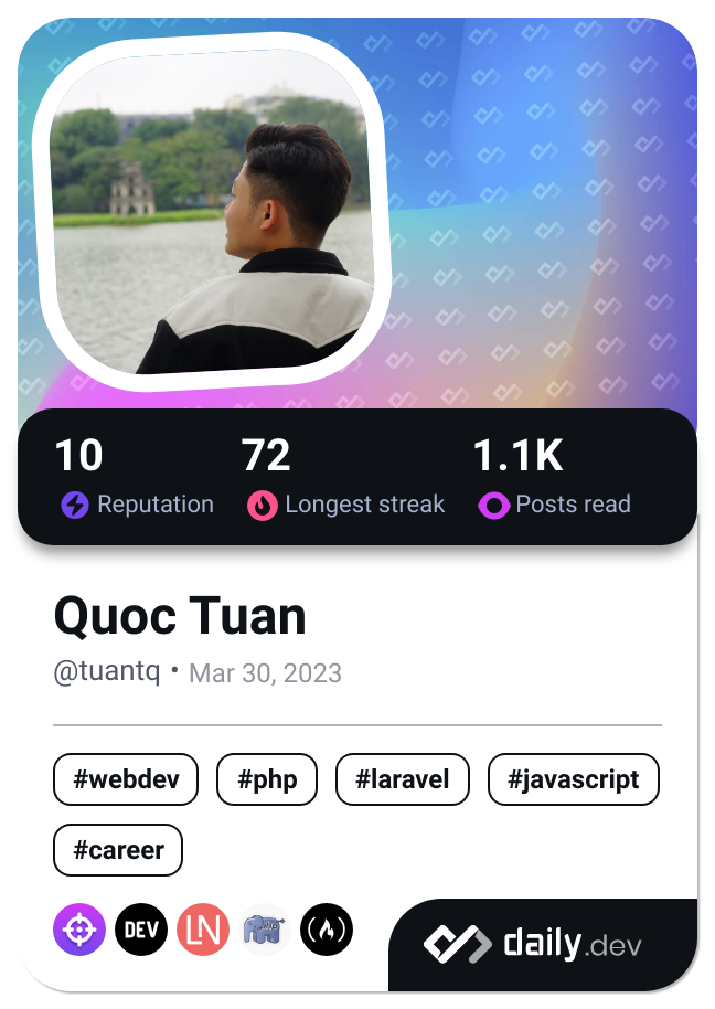 Quoc Tuan's Dev Card