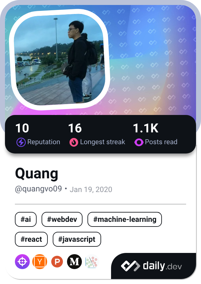 Quang's Dev Card