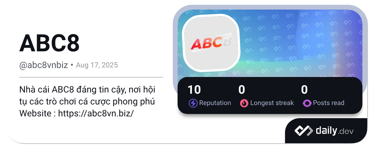 ABC8 (@abc8vnbiz) | daily.dev