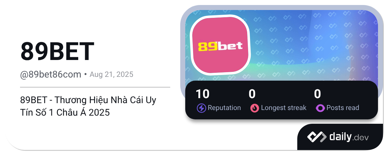 89BET (@89bet86com) | daily.dev