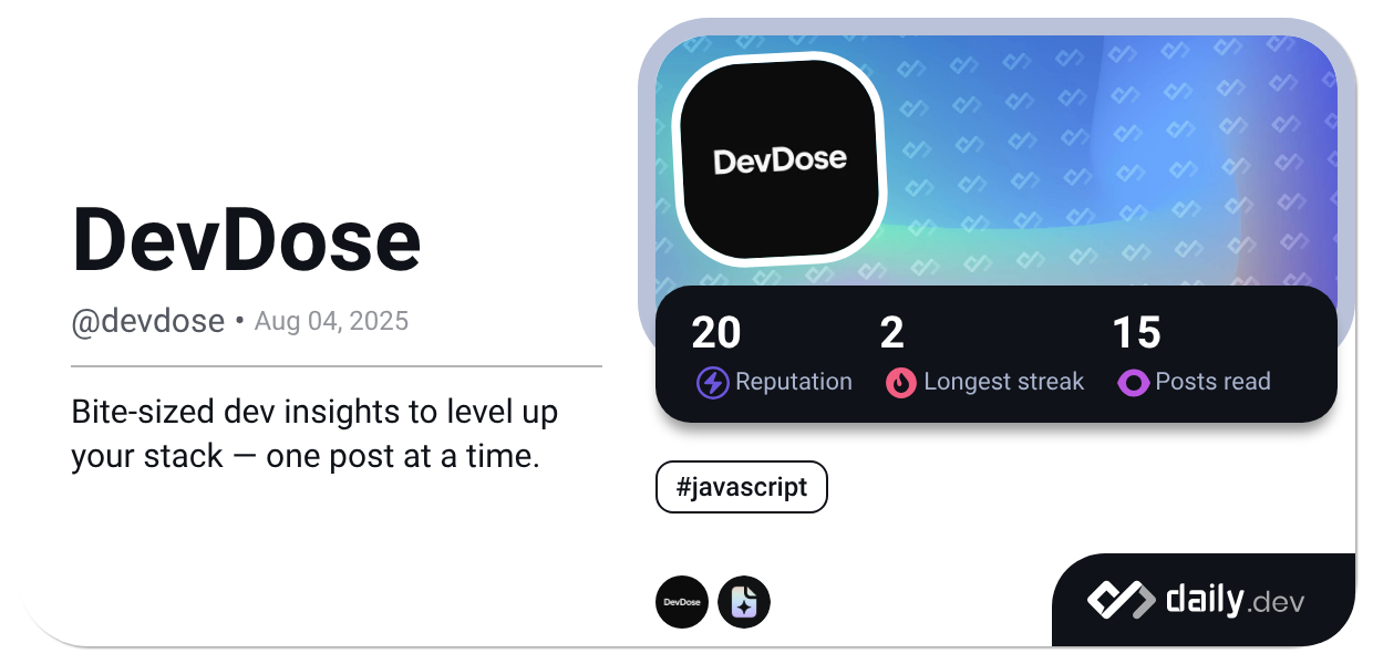 DevDose (@devdose) | daily.dev