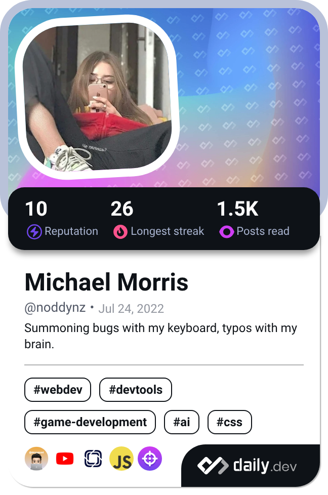 Michael Morris's Dev Card