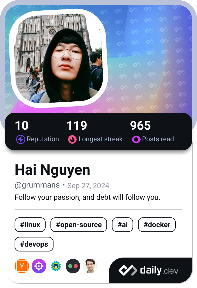 Hai Nguyen's Dev Card