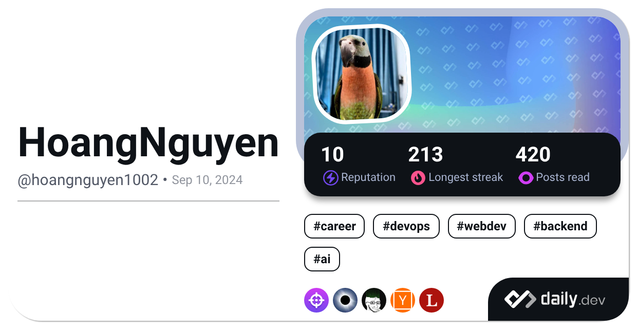HoangNguyen's Dev Card