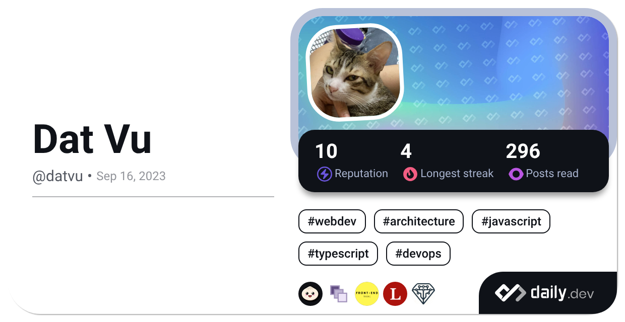 Dat Vu (@datvu) | daily.dev