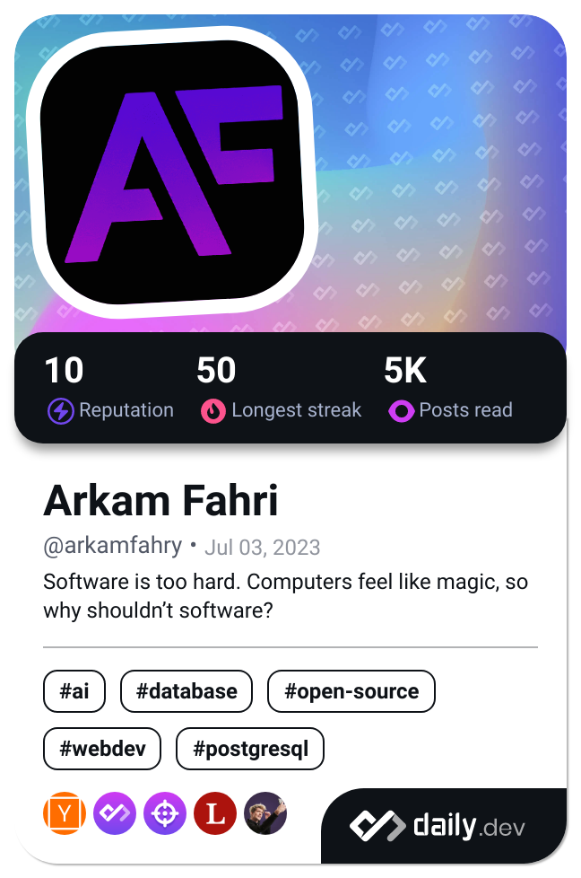 PixelBend's Dev Card