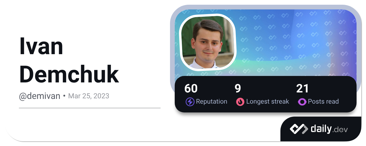 Ivan Demchuk (@demivan) | daily.dev
