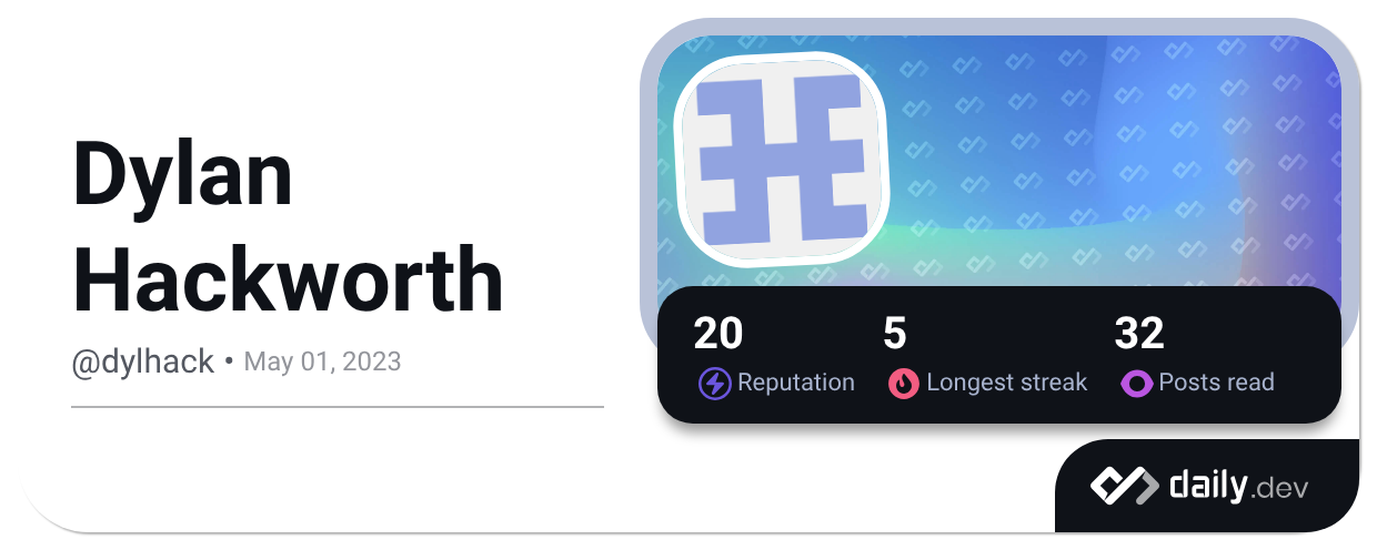 Dylan Hack Dylan Hackworth (@dylhack) | daily.dev