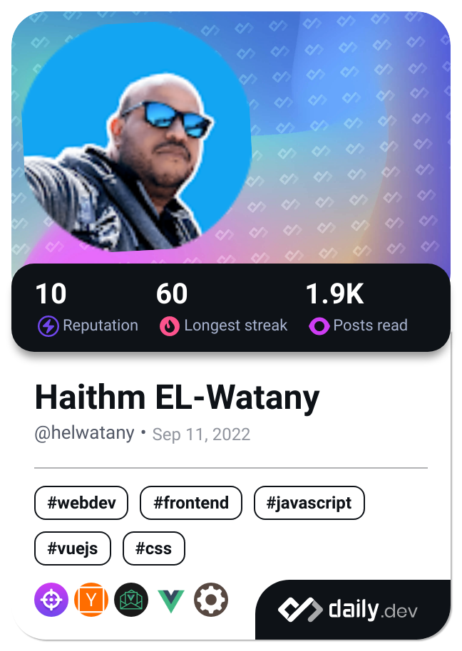 Haithm EL-Watany's Dev Card