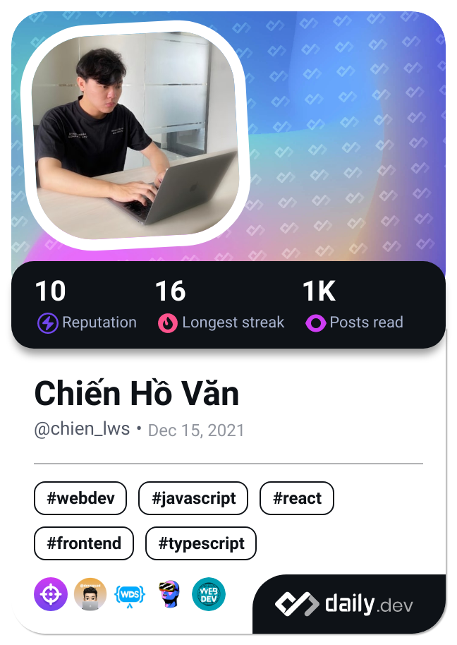 Chiến Hồ Văn's Dev Card