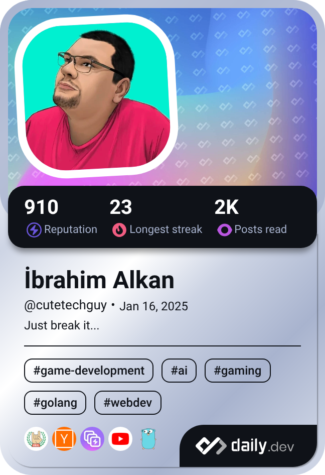İbrahim Alkan's Dev Card