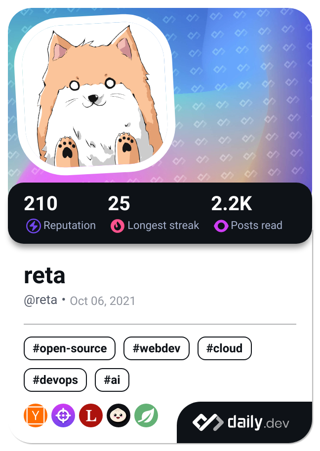 reta's Dev Card