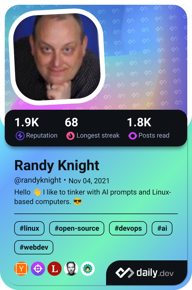 Randy Knight's Dev Card