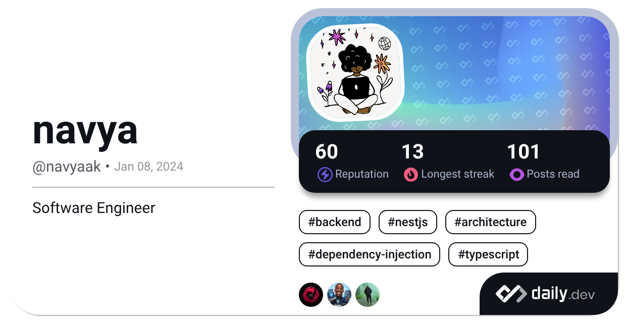 navya's Dev Card