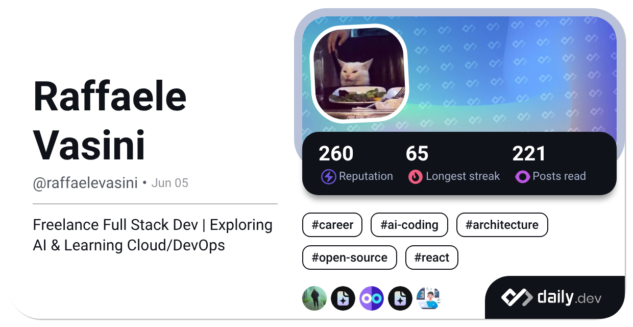 Raffaele Vasini's Dev Card