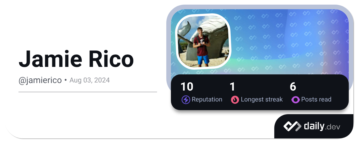 Jamie Rico (@jamierico) | daily.dev